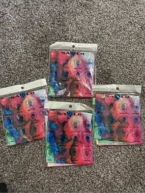 Unisex 4 Pack Tie-Dye Neck Gaiter - watercolor